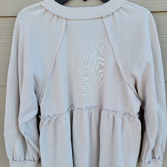 Chelsea and Violet Girls oversized Sweatshirt Dress Blush Size 10/12 and size 16 - Picture 3 of 8